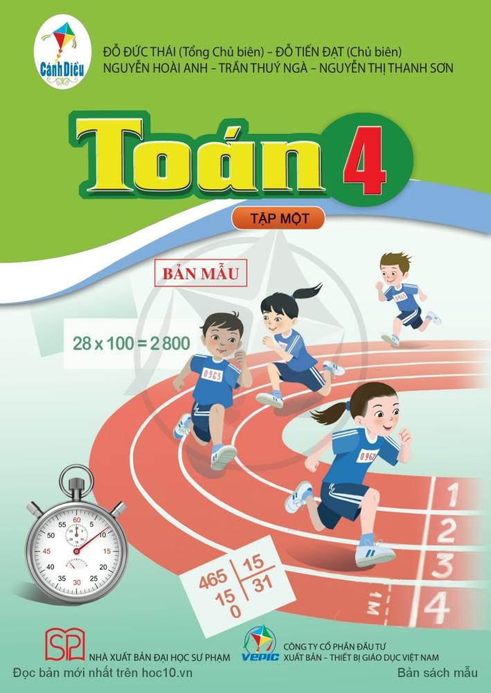 SÁCH GIÁO KHOA TOÁN 4 TẬP 1 CÁNH DỀU