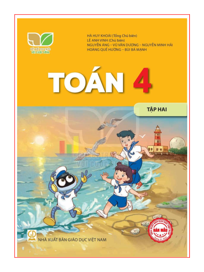 SÁCH GIÁO KHOA TOÁN 4 TẬP 2 KẾT NỐI TRI THỨC